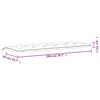 vidaXL Garden Bench Cushions 2 pcs Taupe 200x50x7 cm Oxford Fabric