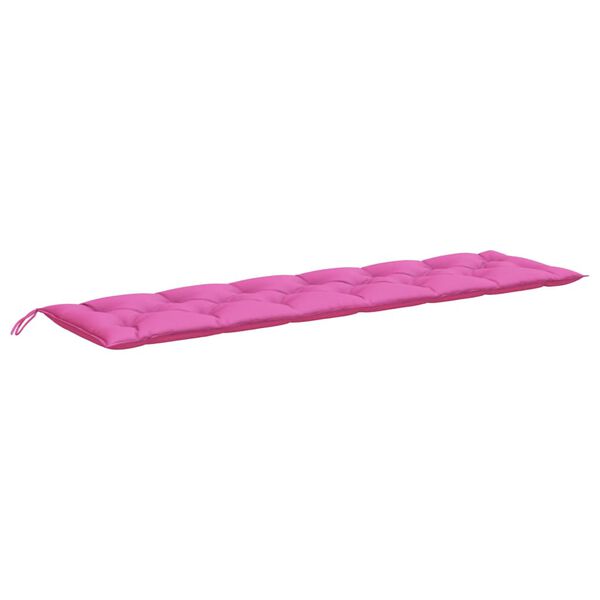 vidaXL Garden Bench Cushions 2pcs Pink 200x50x7cm Fabric