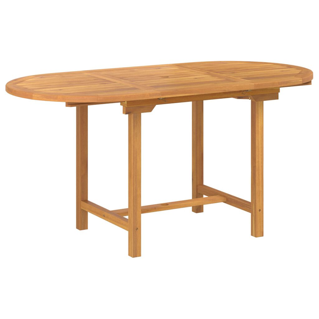 vidaXL 5 Piece Garden Dining Set Solid Wood Teak