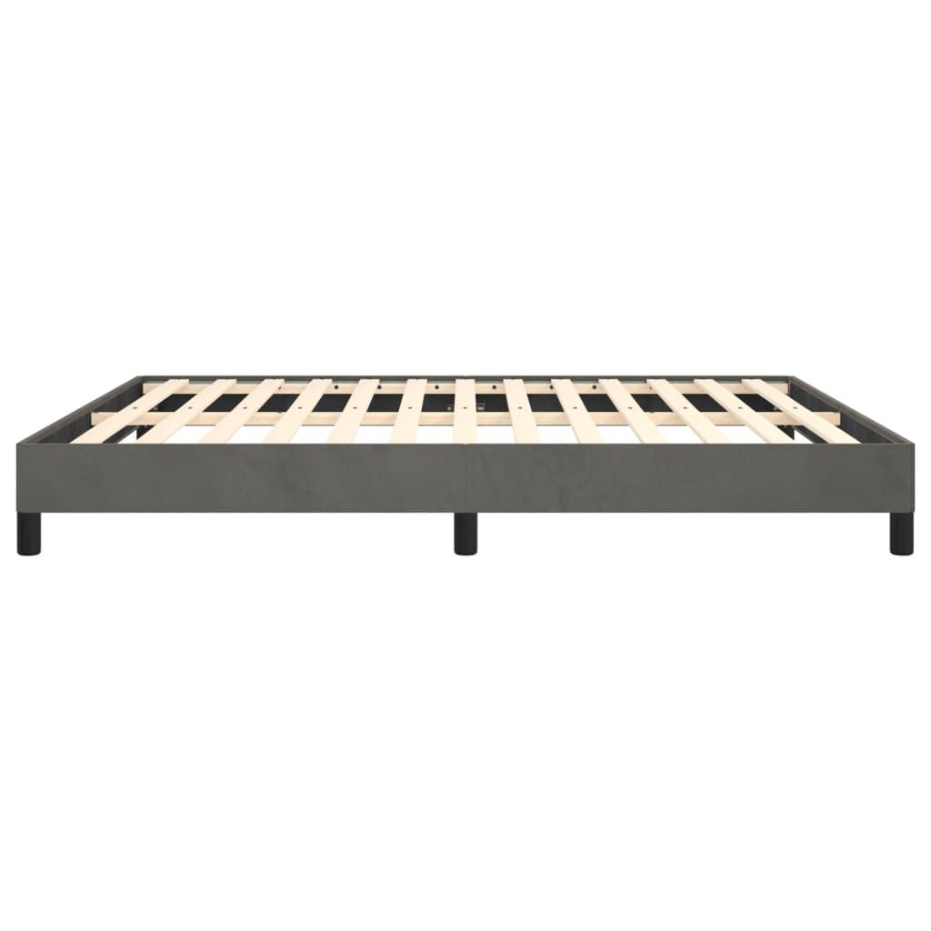 vidaXL Bed Frame without Mattress Dark Grey California King Velvet (US Only)