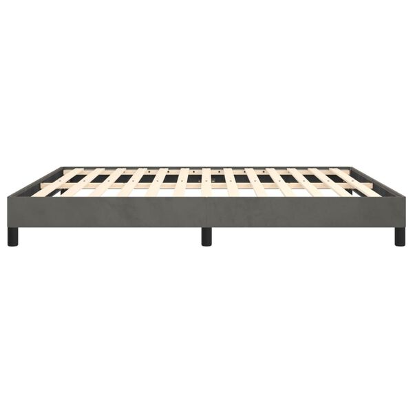 vidaXL Bed Frame without Mattress Dark Grey California King Velvet (US Only)