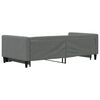 vidaXL Daybed with Trundle without Mattress Dark Grey 100x190 cm