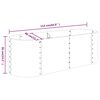 vidaXL Garden Raised Bed Galvanised Steel 114x40x36 cm Anthracite