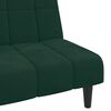 vidaXL 2-Seater Sofa Bed Dark Green Velvet