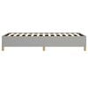 vidaXL Bed Frame without Mattress Light Grey 100x190 cm Twin Fabric