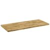 vidaXL Table Top Solid Oak Wood Rectangular 44 mm 140x60 cm