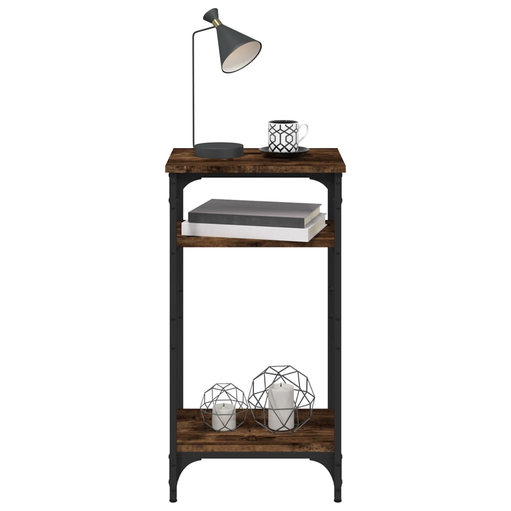 vidaXL Side Table Smoked Oak 40x30x75 cm Engineered Wood