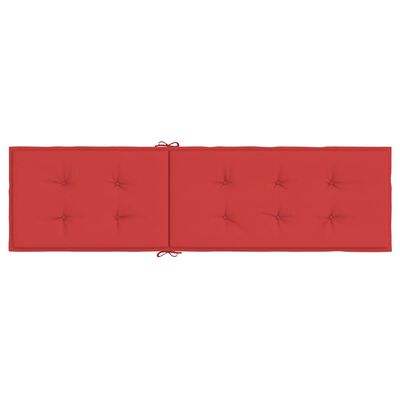 vidaXL Deck Chair Cushion Red (75+105)x50x4 cm