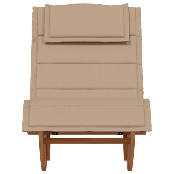 vidaXL Rocking Sun Loungers with Cushions 2 pcs Solid Wood Acacia