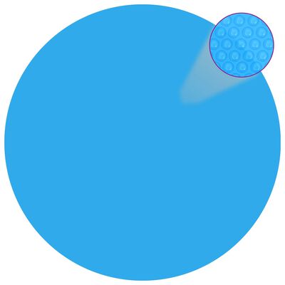 vidaXL Floating Round PE Solar Pool Film 250 cm Blue