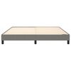 vidaXL Box Spring Bed Frame Dark Grey King Fabric (US Only)