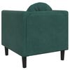 vidaXL Sofa Chair with Cushion Dark Green Velvet