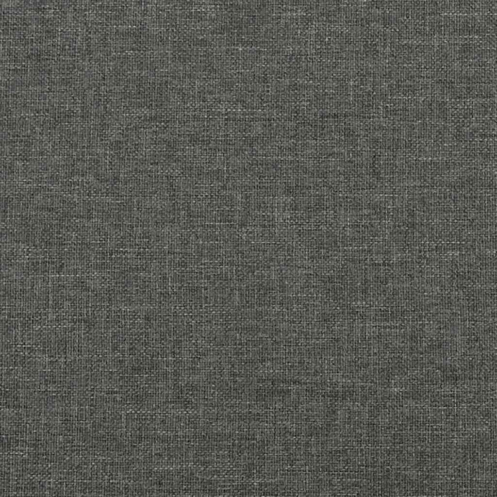vidaXL Bed Frame without Mattress Dark Grey California King Fabric