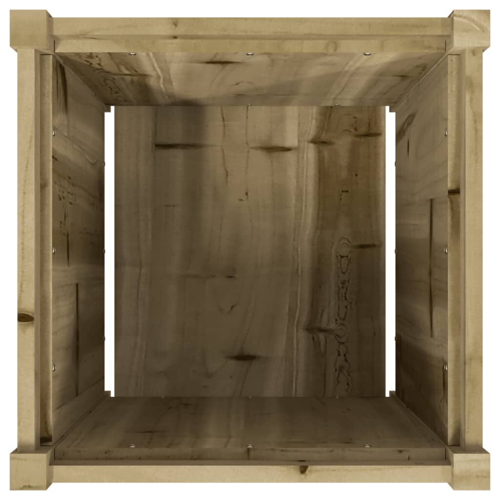 vidaXL Garden Planter 50x50x50 cm Impregnated Wood Pine