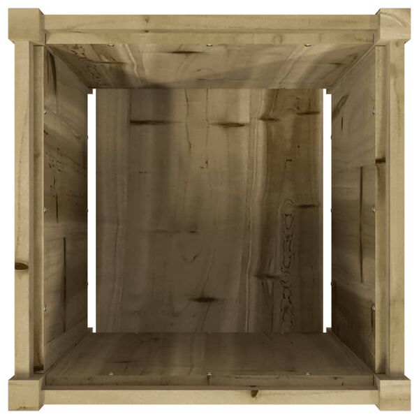 vidaXL Garden Planter 50x50x50 cm Impregnated Wood Pine