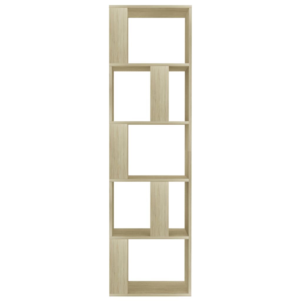 vidaXL Book Cabinet/Room Divider Sonoma Oak 45x24x159 cm Engineered Wood