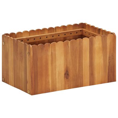 vidaXL Garden Raised Bed 50x30x25 cm Solid Acacia Wood