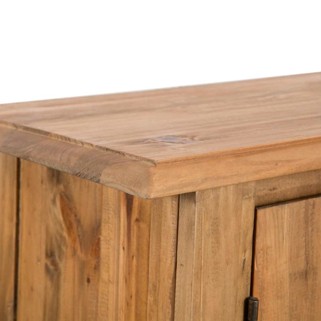vidaXL Bathroom Side Cabinet Solid Pinewood 59x32x80 cm