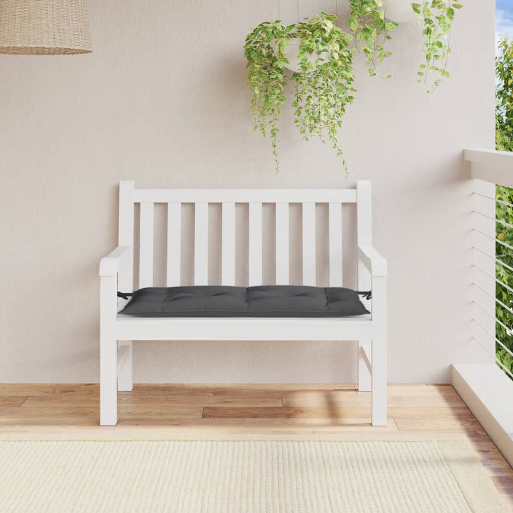 vidaXL Garden Bench Cushion Melange Anthracite 100x50x7 cm Fabric