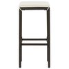 vidaXL 5 Piece Garden Bar Set with Cushions Brown