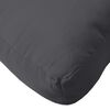 vidaXL Pallet Cushions 2 pcs Melange Anthracite Fabric