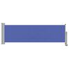 vidaXL Patio Retractable Side Awning 80x300 cm Blue