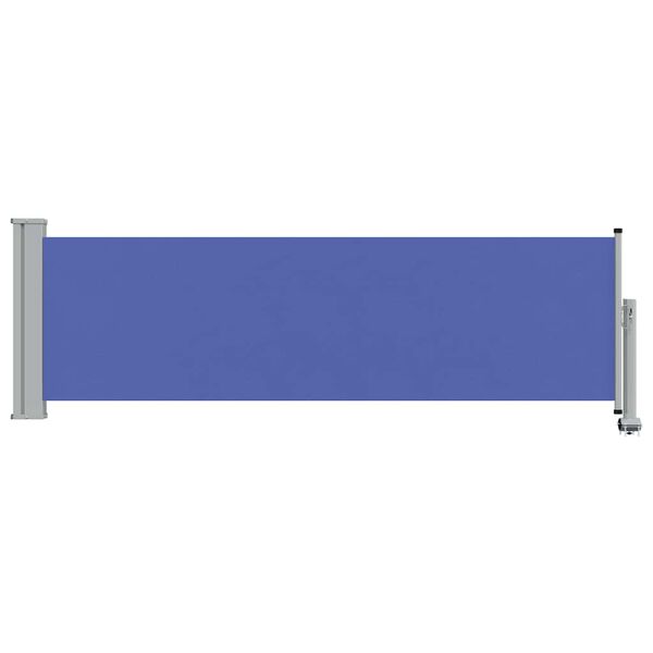 vidaXL Patio Retractable Side Awning 80x300 cm Blue