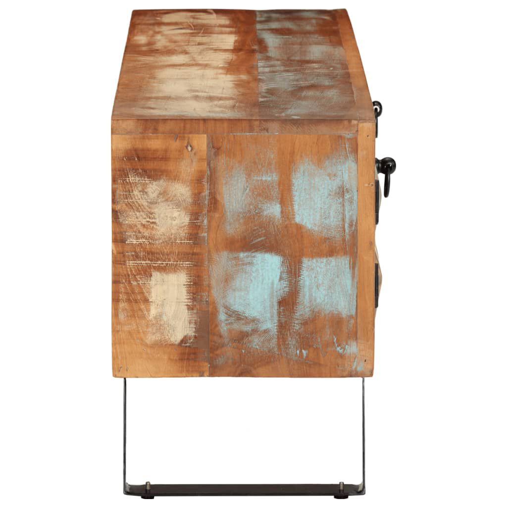 vidaXL TV Cabinet 112x30x45 cm Solid Wood Reclaimed