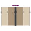 vidaXL Retractable Side Awning Taupe 220x1000 cm