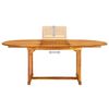 vidaXL 7 Piece Outdoor Dining Set Solid Acacia Wood