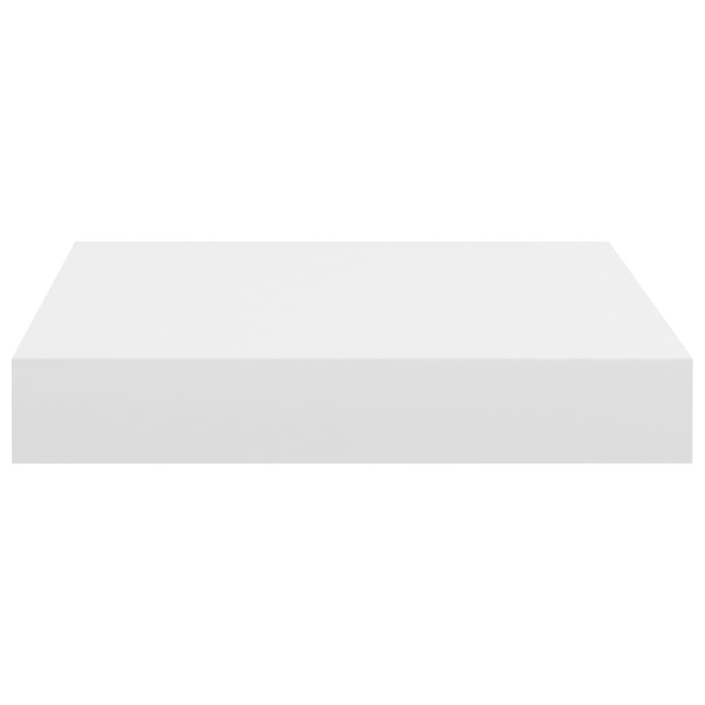 vidaXL Floating Wall Shelf White 23x23.5x3.8 cm MDF