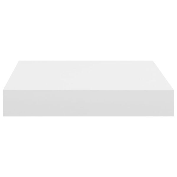 vidaXL Floating Wall Shelf White 23x23.5x3.8 cm MDF