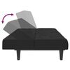 vidaXL 2-Seater Sofa Bed Black Velvet