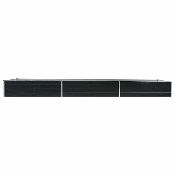 vidaXL Garden Raised Bed Galvanised Steel 480x80x45 cm Anthracite