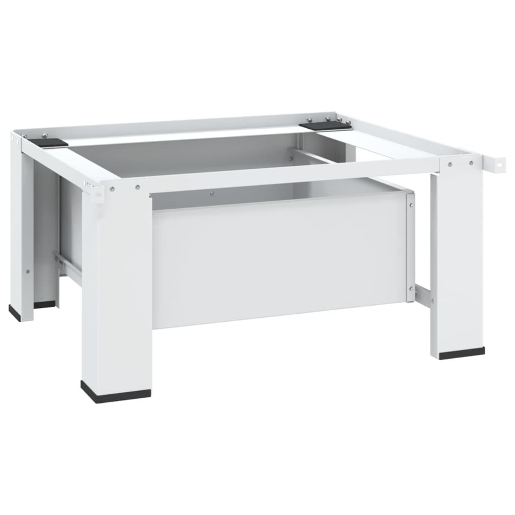 vidaXL Washing Machine Pedestal with Drawer White