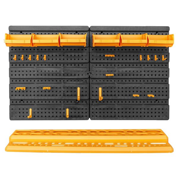 vidaXL Tool Wall 646x385 mm 26 Tool Holders PP