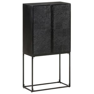 vidaXL Sideboard Black 60x30x120 cm Solid Acacia and Mango Wood