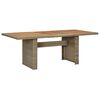 vidaXL Garden Dining Table Brown 200x100x74 cm Poly Rattan