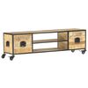 vidaXL TV Cabinet 130x30x39 cm Solid Mango Wood