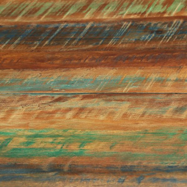vidaXL Dining Table Ø110x78 cm Solid Wood Reclaimed and Steel