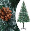 vidaXL Artificial Pre-lit Christmas Tree with Pinecones 180 cm