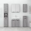 vidaXL Bathroom Cabinet Grey Sonoma 32x34x188.5 cm Engineered Wood