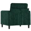 vidaXL Sofa Chair Dark Green 60 cm Velvet