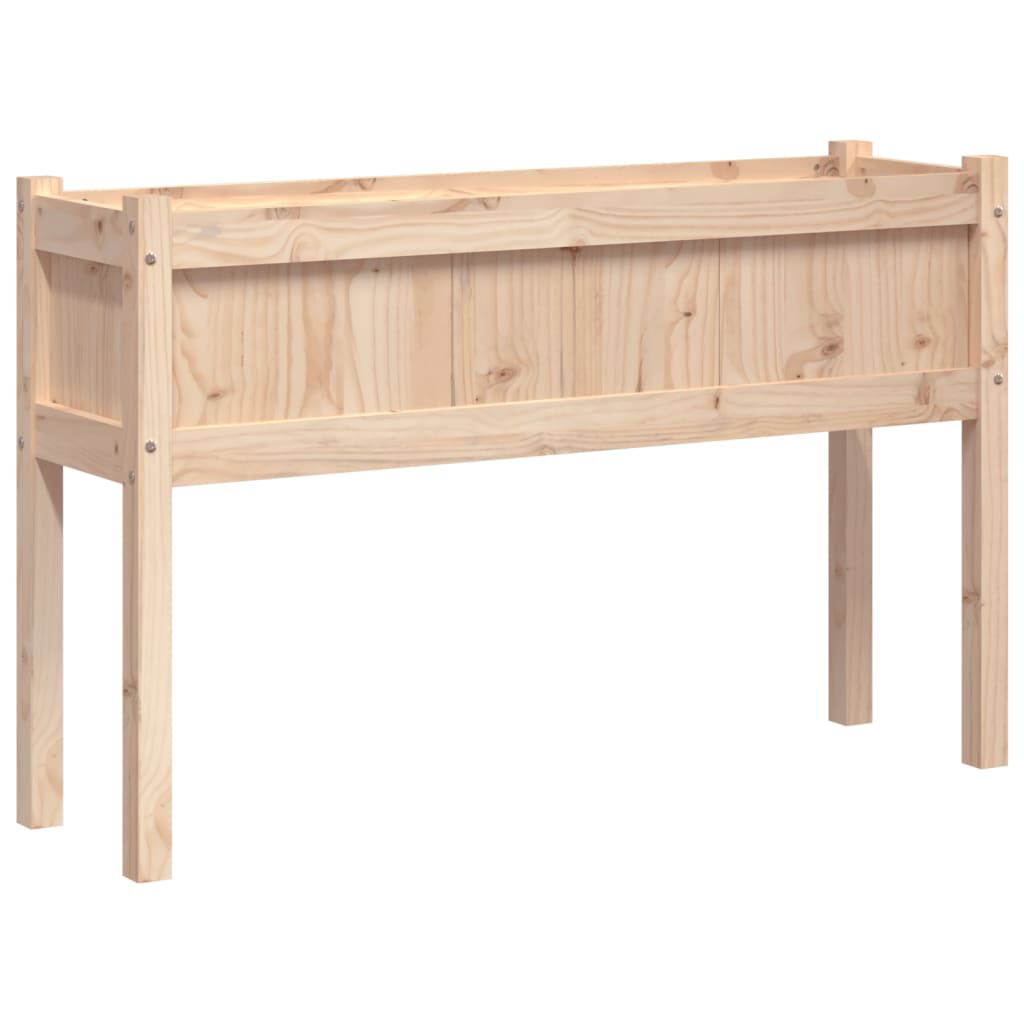 vidaXL Garden Planter with Legs 110x31x70 cm Solid Wood Pine