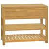 vidaXL Bathroom Cabinet 90x45x75 cm Solid Wood Teak