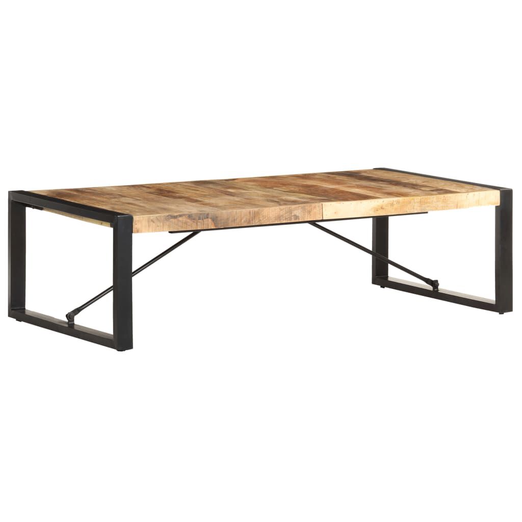 vidaXL Coffee Table 140x70x40 cm Rough Mango Wood