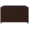 vidaXL 3 Piece Garden Lounge Set with Cushions Brown Poly Rattan
