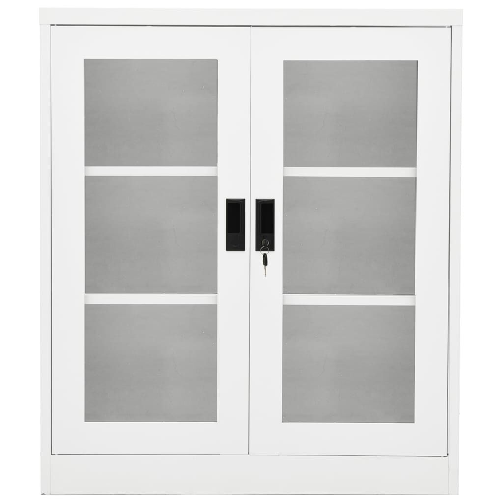vidaXL Office Cabinet White 90x40x105 cm Steel