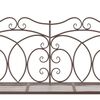 vidaXL Garden Bench 104 cm Iron Antique Brown
