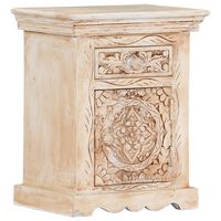 vidaXL Bedside Cabinet 40x30x50 cm Solid Mango Wood